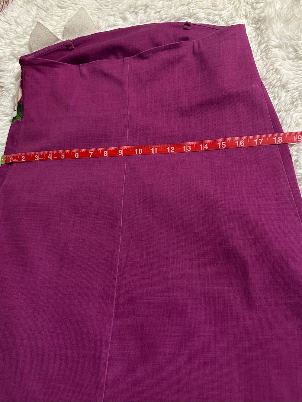 FARM Rio x Anthropologie 3D Floral Strapless Mini Dress Purple S - Picture 11 of 15